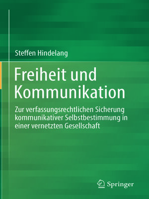 cover image of Freiheit und Kommunikation